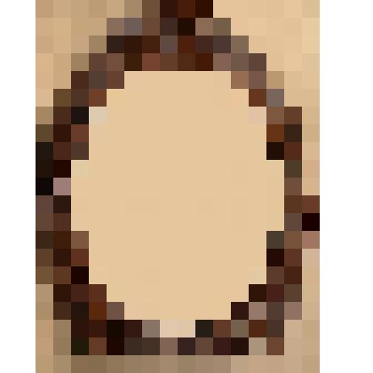 Рама овальная ореховая резная