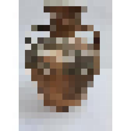 Маслобойка двуручная темно-терракотового цвета