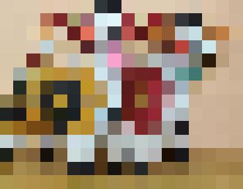 Игрушка дымковская "Быки на лугу", автор Л.С. Фалалеева