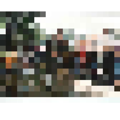 Ф/цв. Музейный пикник, проект "Великая степь. Древние технологии": площадка кузнеца в горпарке. Энгельс. 2001