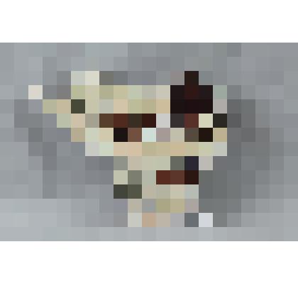 Изразец неправильной формы рельефный полихромный (правая часть панно) с изображением фрагмента левой ноги и гривы коня Вольги; цвета: светло-салатовый, коричневый, белый, серо-голубой, ультрамарин. 
Камин керамический, разноцветный, по рис. худ. Врубеля н