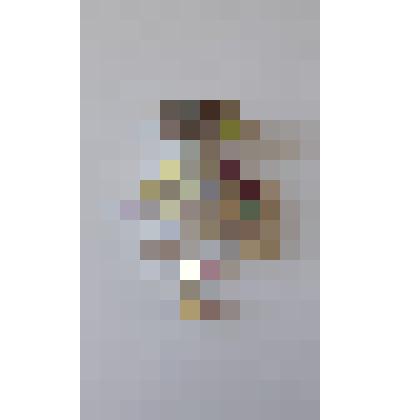 Брошь с подвеской из многогранных бусин из стекла с радужным эффектом (Ayrora Borealis)