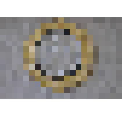 Декоративное чугунное блюдо с изображением женской головки