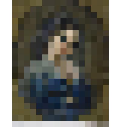 Картина "Портрет молодой женщины в серо-синем платье"