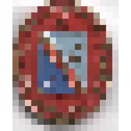 Значок нагрудный с изображением герба г.Новороссийска. Серия "Гербы городов РСФСР". Из коллекции по теме "Геральдика"