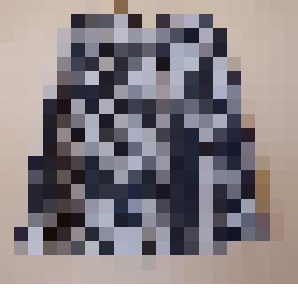 Юбка от женского костюма в черно-белую полоску