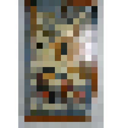 Панно с городецкой росписью «Зима»