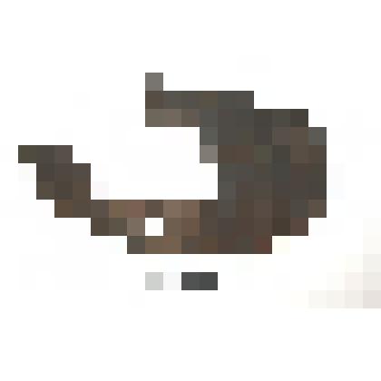 Фрагмент туфля. Головка, носок и кожаная вставка. Коллекция из раскопок городища Мангазея 2009 г