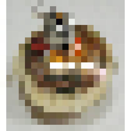 Елочное украшение, мандаринчик золотистый