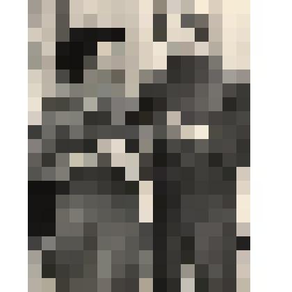 Фото ч/б: Спектакль "Парадный вход". Сцена из спектакля. Пахомов Василий в роли Кузнецова Виталия, говорит с Лукояновой Ириной в роли Люды (держит в руках чашку)